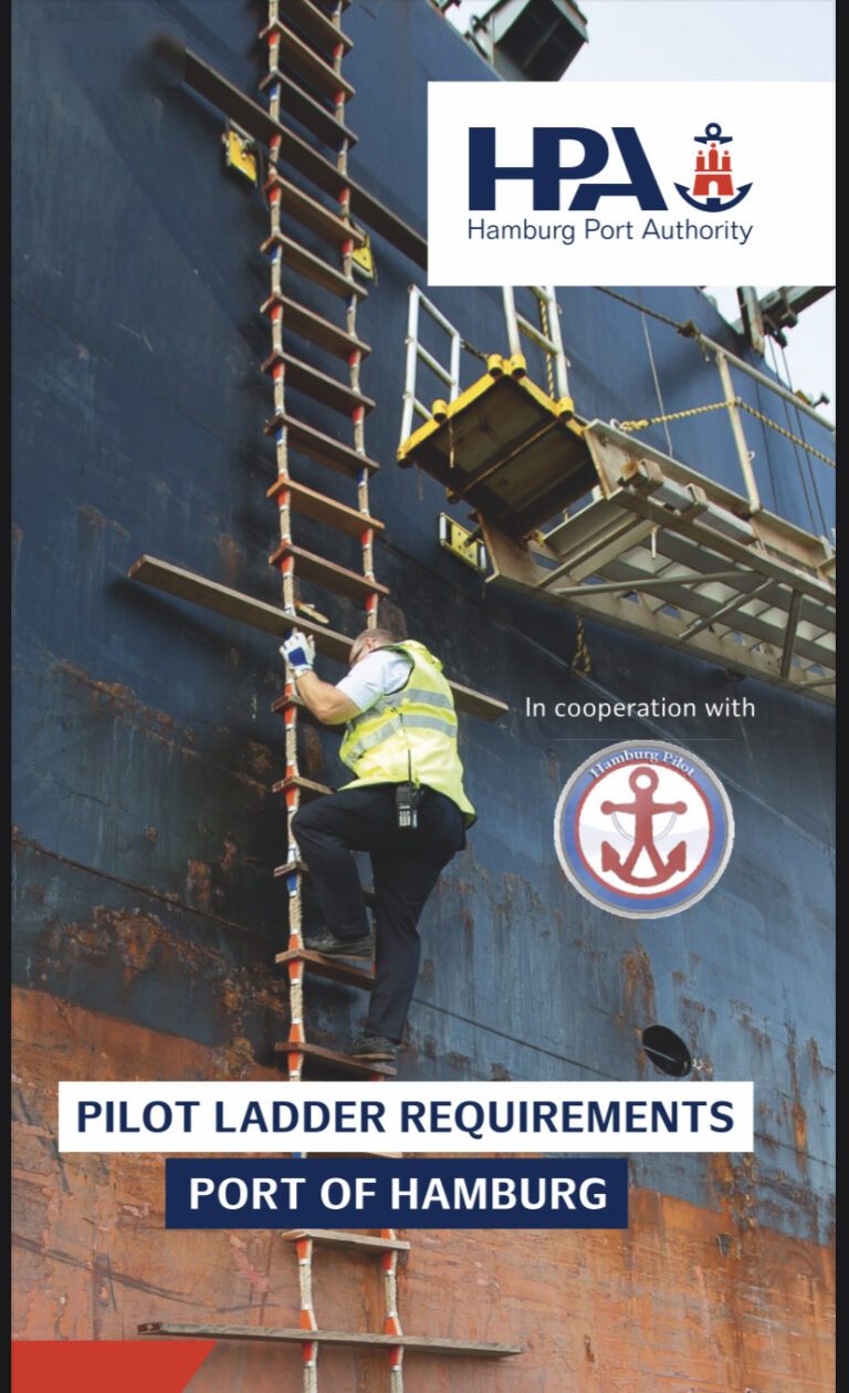 Hamburg pilots issue  pilotladder safety leaflet